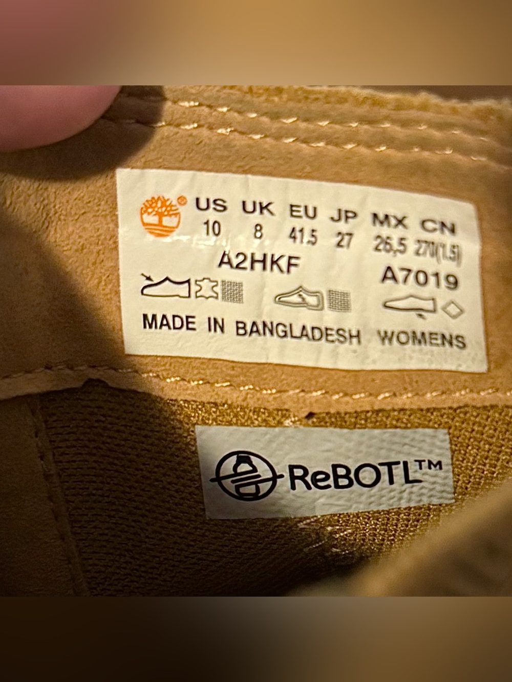 Timberland Tan Nubuck Boots Women Size 10 (8.5 Men) Chelsea Ankle Lug Sole DEAL - Picture 4 of 4